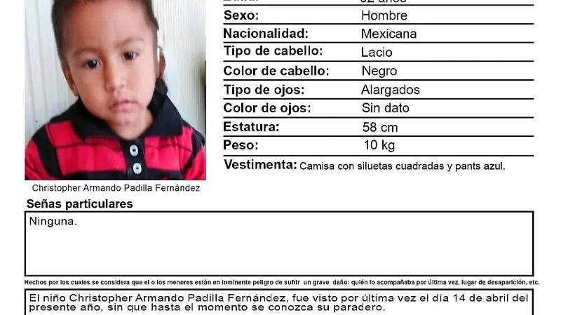 Activan seis Alertas Amber en Guanajuato en 15 días; un menor fue localizado sin vida